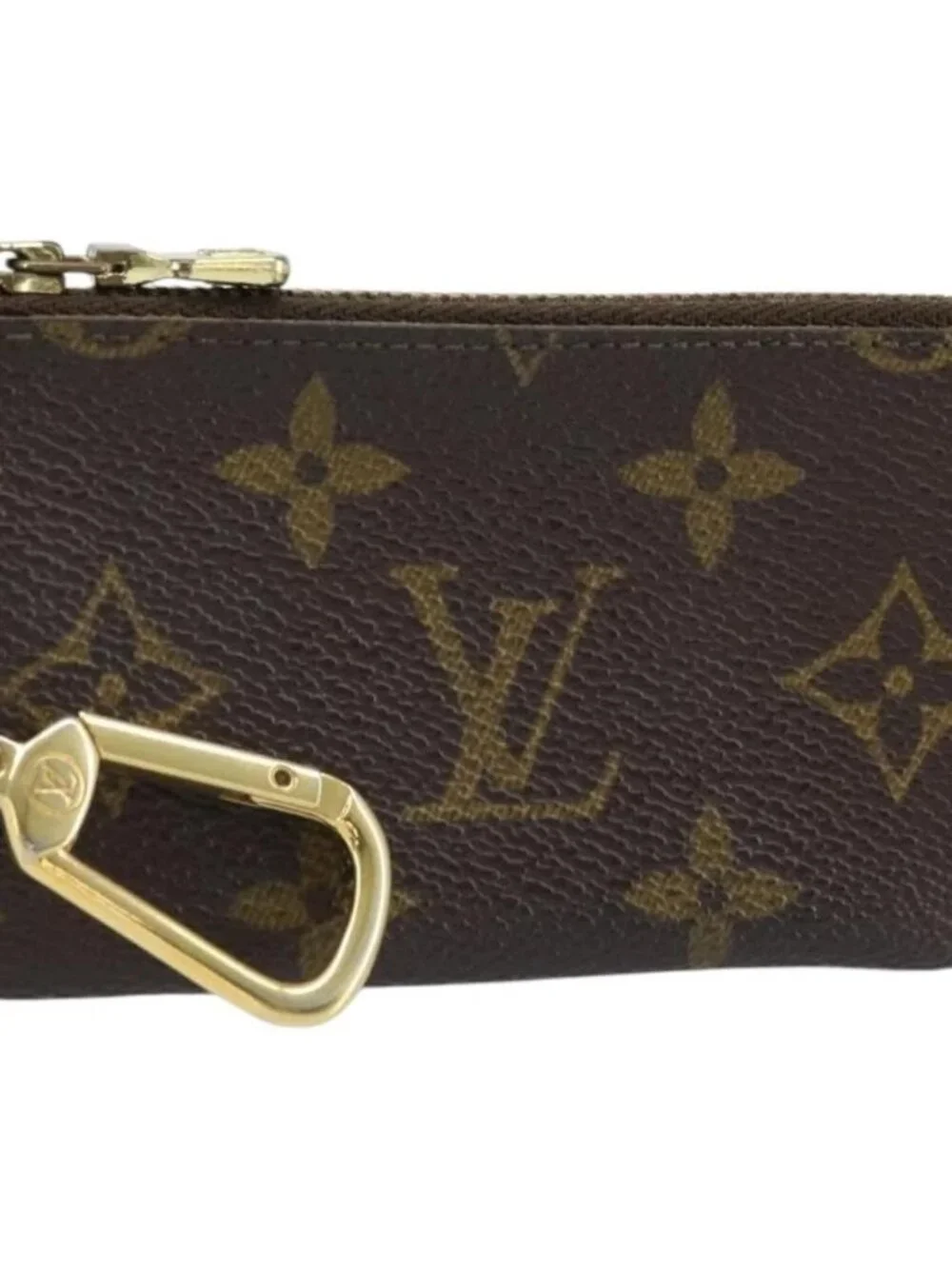 LOUIS VUITTON Monogram Pochette Cles Coin Purse M62650 LV Auth ki6574